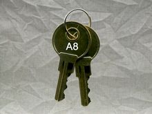 PK-8K-A8 APG Key Set (Marked A8 ~ 2 Keys)