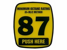 888460-001-003 87 Octane Label W/Push Here