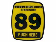 888460-001-005 89 Octane Label W/Push Here