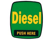 888460-001-029 Diesel Label W/Push Here