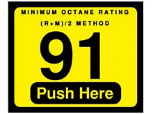 091-129999 91 Octane Graphic Overlay W/Push Here