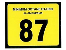 OR-87 87 Octane Rating Decal