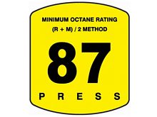 EU02006-87 Encore S Series 87 Octane Label