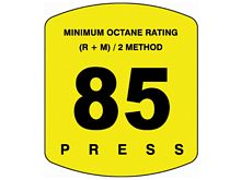 EU02006-85 Encore S Series 85 Octane Label